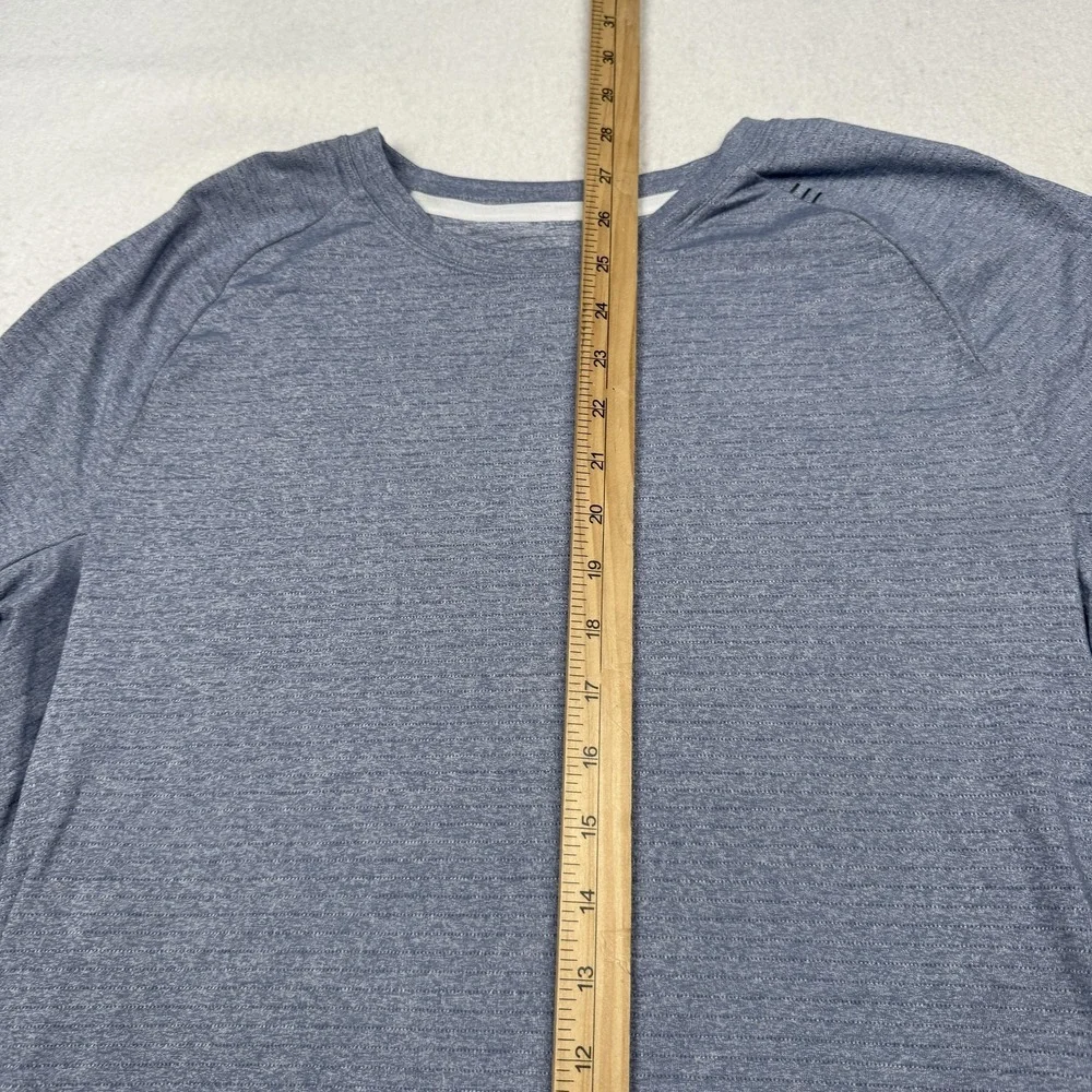 Lululemon Shirt Mens Medium Gray Better Everyday Short Sleeve Drop Hem
